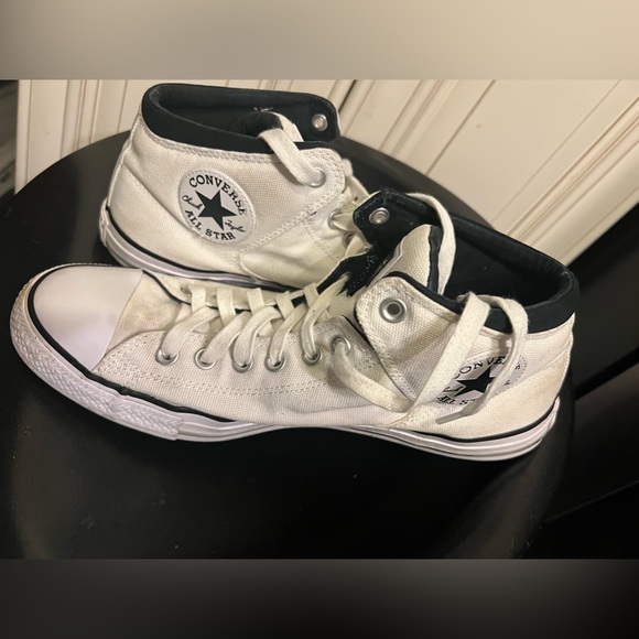 Converse Chuck Taylor All Star High Street White/Black 155469C Shoes 11 M, 13-W - Picture 4 of 10